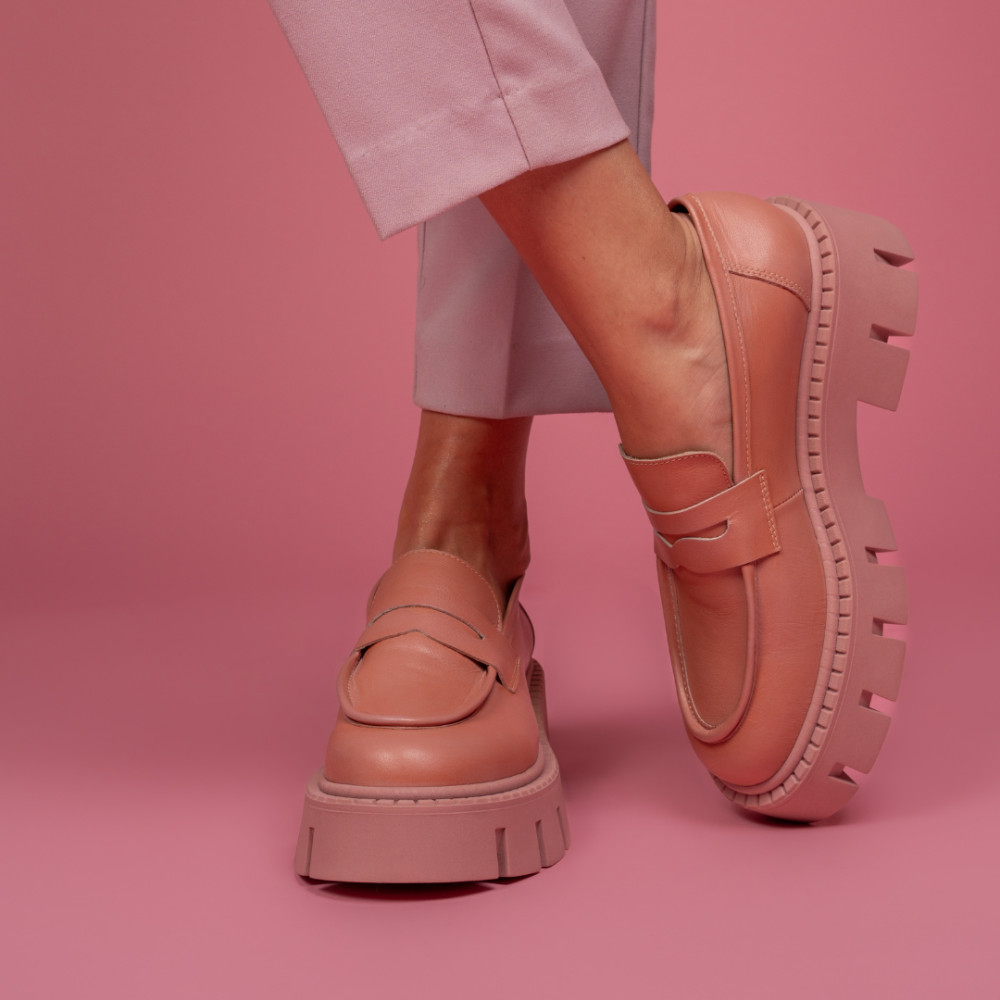 MOCASINI NUDE PIELE NATURALA E2325713