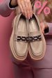 Mocasini bej piele naturala ipcbm003