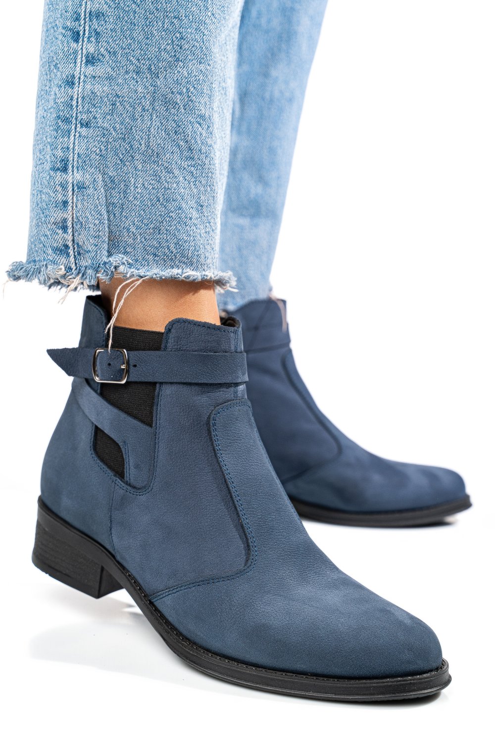 GHETE BLEUMARIN PIELE NATURALA NABUK 2S7712MEL
