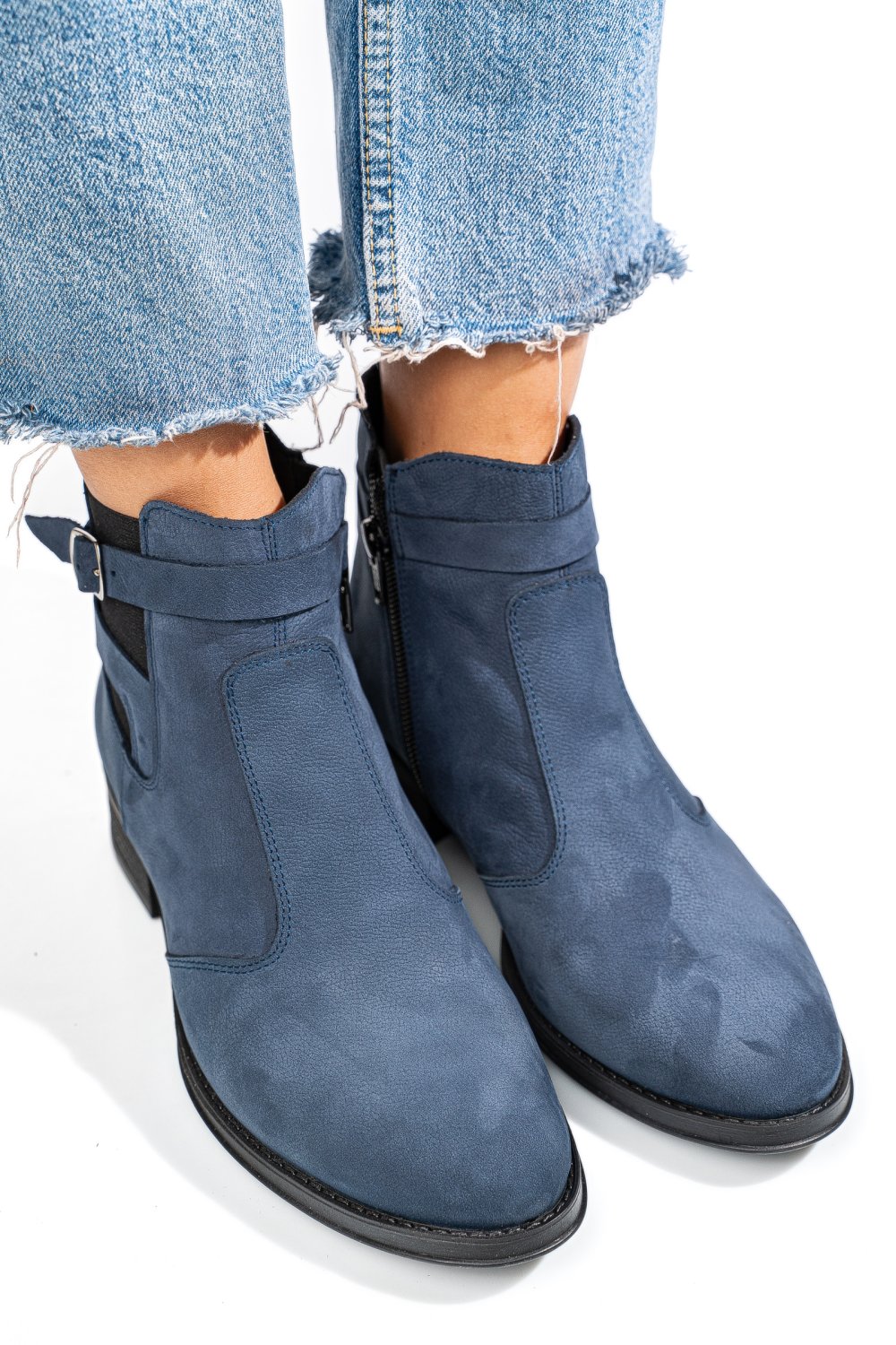 GHETE BLEUMARIN PIELE NATURALA NABUK 2S7712MEL