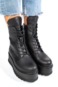 GHETE NEGRE PIELE NATURALA 2S77288