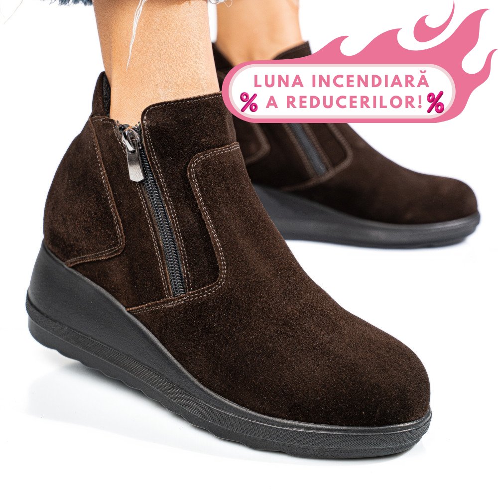 GHETE MARO INCHIS PIELE NATURALA INTOARSA 2S77339MEL