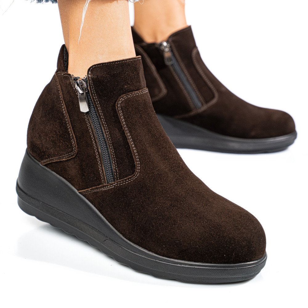 GHETE MARO INCHIS PIELE NATURALA INTOARSA 2S77339MEL