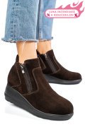 GHETE MARO INCHIS PIELE NATURALA INTOARSA 2S77339MEL