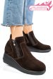 Ghete maro inchis piele naturala intoarsa 2s77339mel