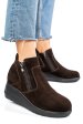 Ghete maro inchis piele naturala intoarsa 2s77339mel