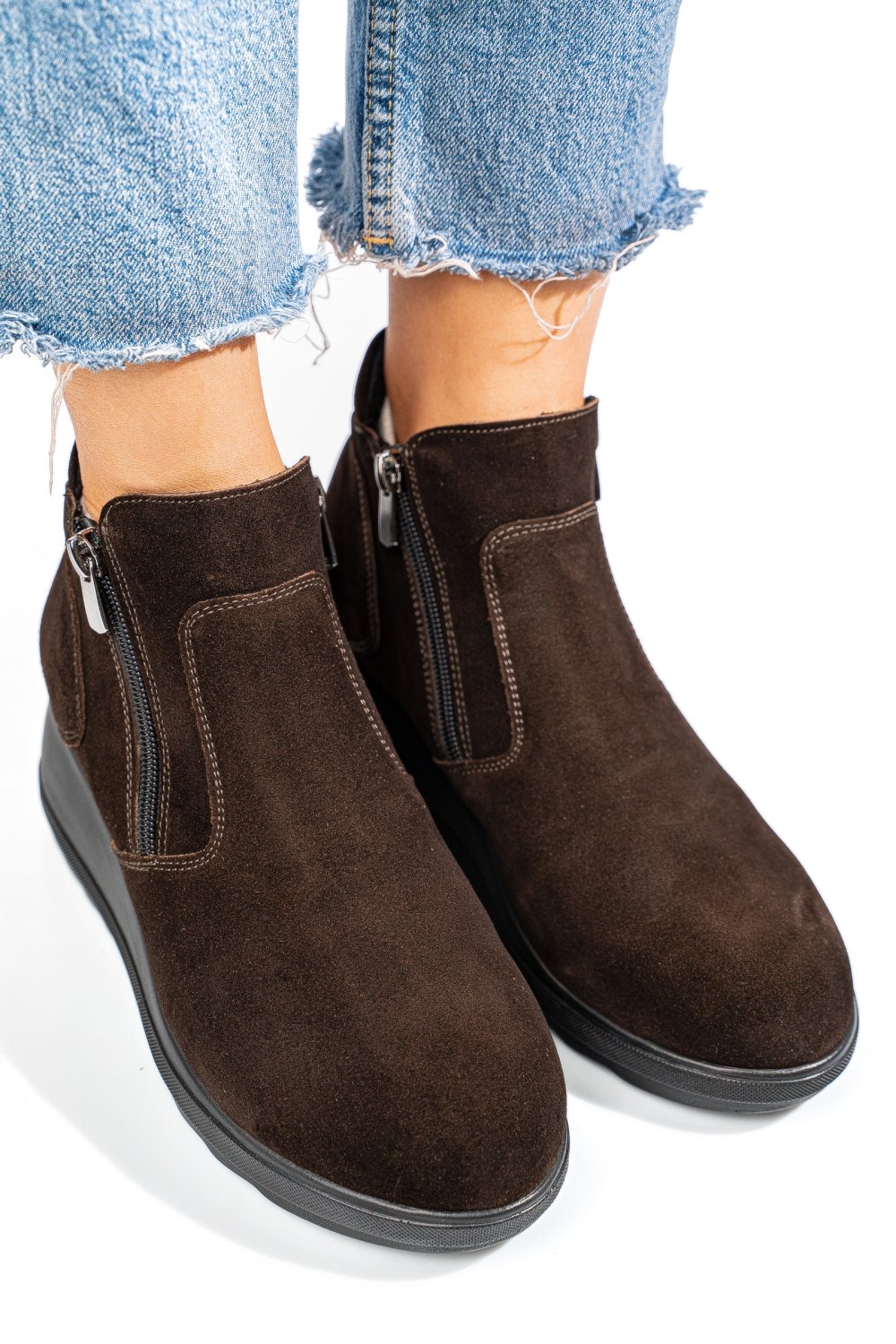 GHETE MARO INCHIS PIELE NATURALA INTOARSA 2S77339MEL