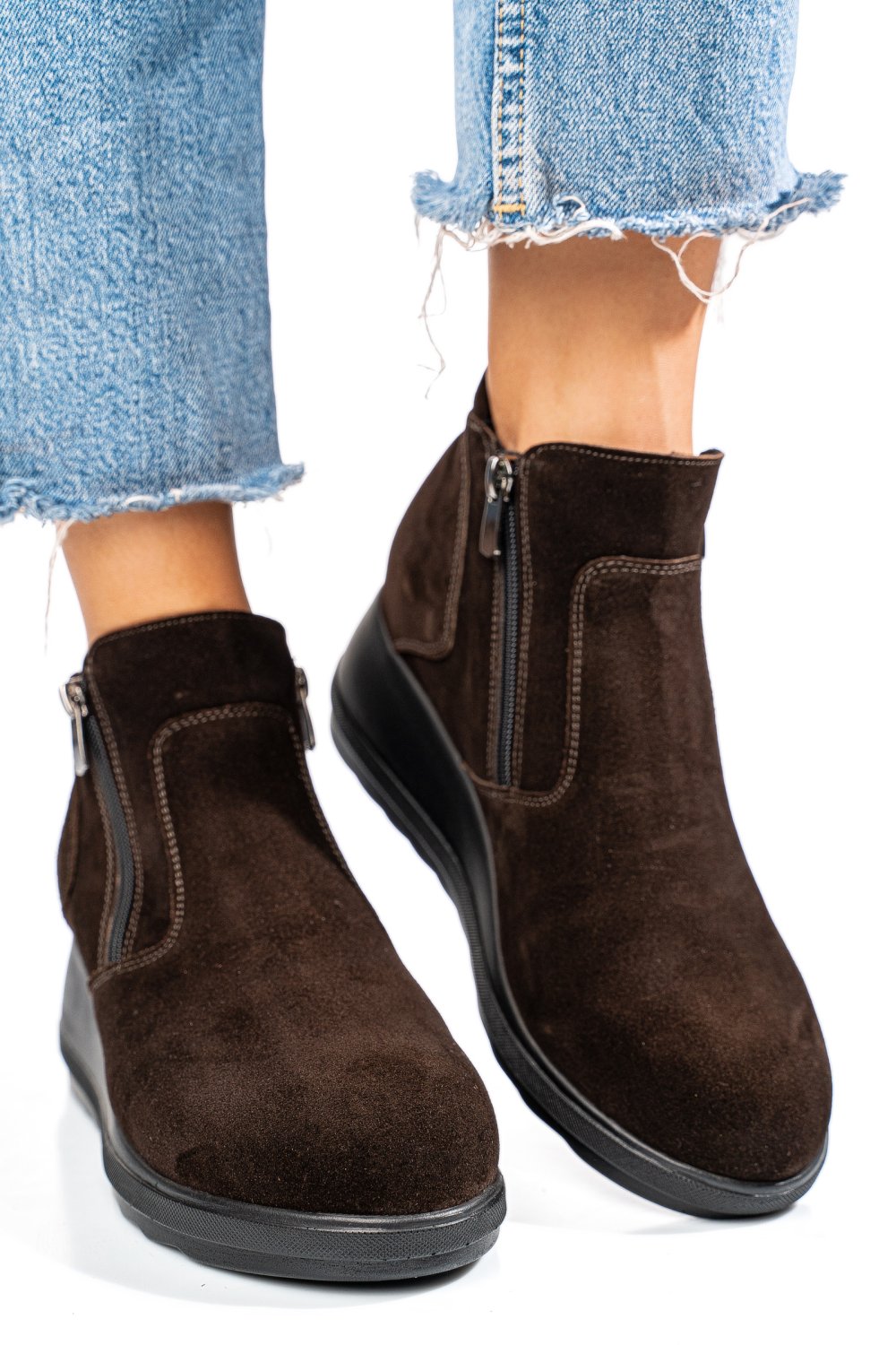 GHETE MARO INCHIS PIELE NATURALA INTOARSA 2S77339MEL