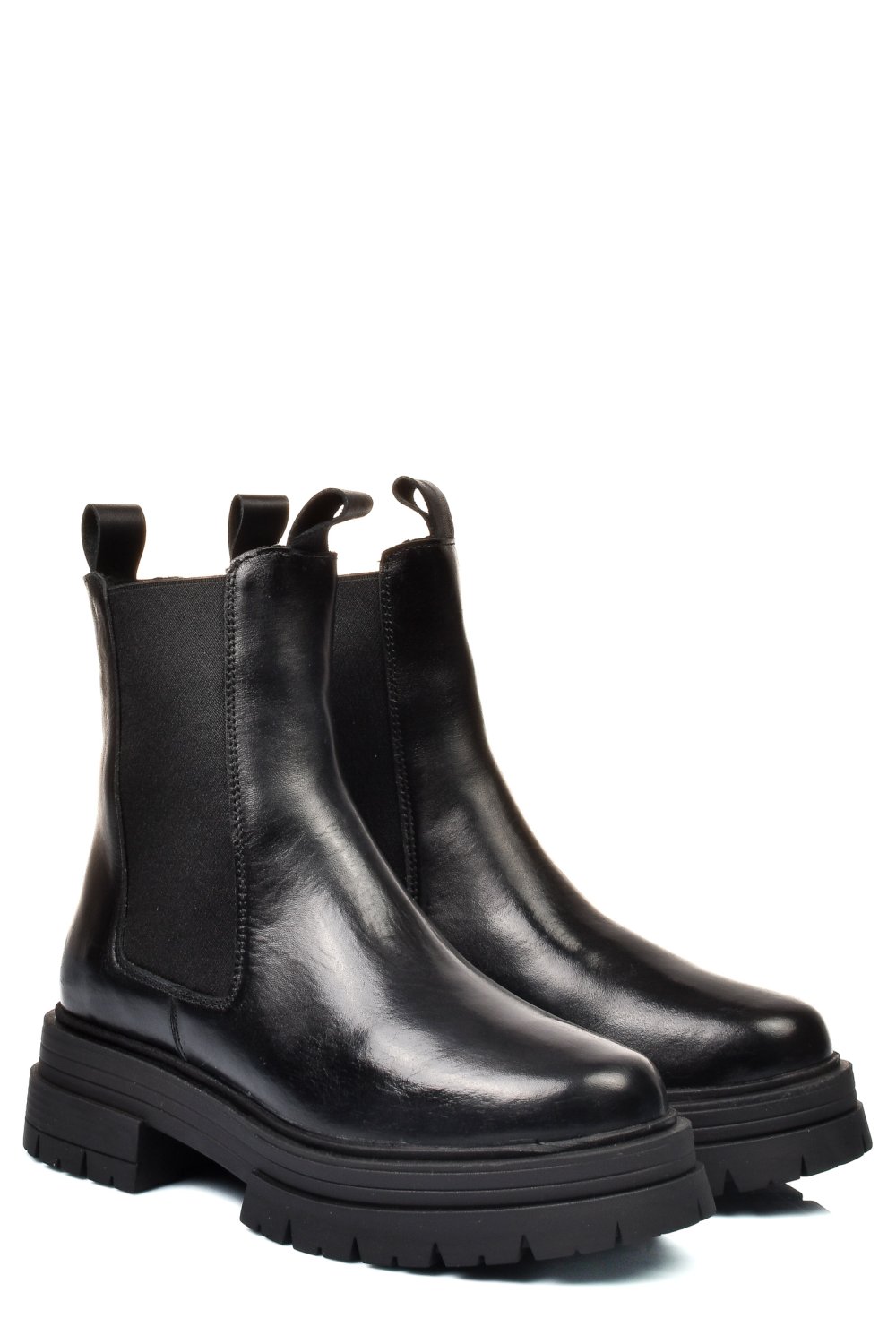 GHETE NEGRE PIELE NATURALA 2S77255