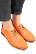 PANTOFI PORTOCALII PIELE NATURALA APCK102