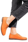 PANTOFI PORTOCALII PIELE NATURALA APCK102