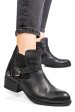 Ghete negre piele naturala zpc03