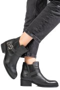 GHETE NEGRE PIELE NATURALA ZPC03