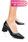 PANTOFI NEGRI PIELE NATURALA 3S77583