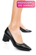 PANTOFI NEGRI PIELE NATURALA 3S77583