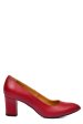 Pantofi dama guban piele naturala rosii 4s77292