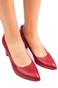PANTOFI DAMA GUBAN PIELE NATURALA ROSII 4S77292