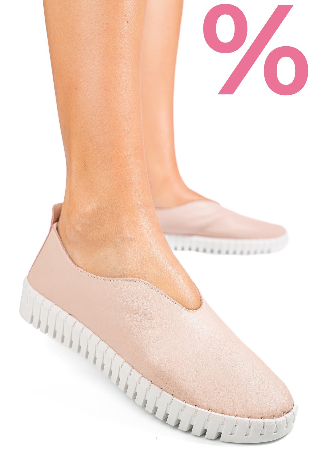 ESPADRILE ROZ PIELE NATURALA 8245449