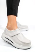 MOCASINI WHITE PIELE NATURALA TSP3090