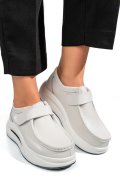 MOCASINI WHITE PIELE NATURALA TSP3090