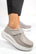 MOCASINI GREY PIELE NATURALA TSP3090