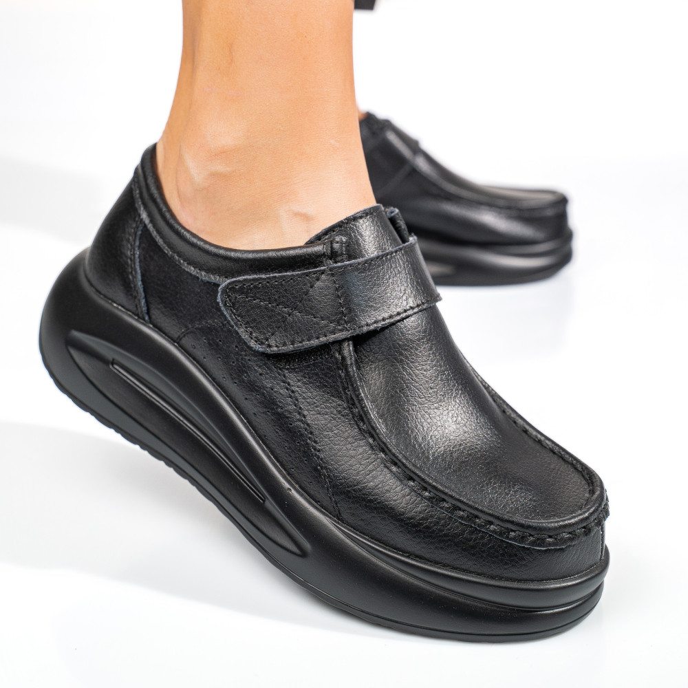 MOCASINI NEGRI PIELE NATURALA TSP3090