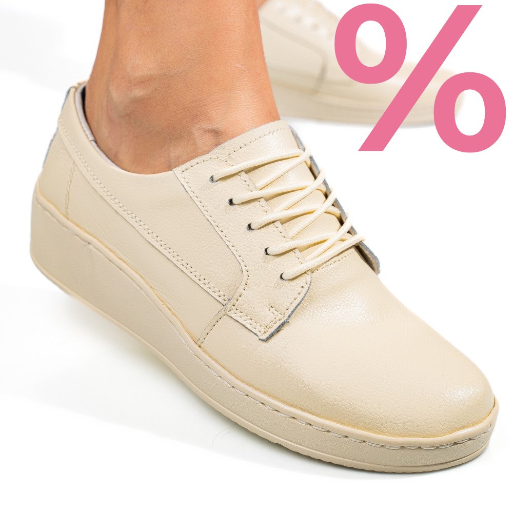 PANTOFI BEIGE PIELE NATURALA ASPP2114
