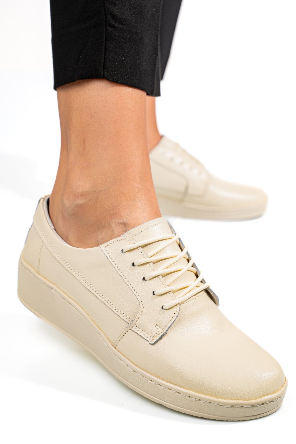 PANTOFI BEIGE PIELE NATURALA ASPP2114