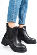 GHETE NEGRE PIELE NATURALA 1SP0602