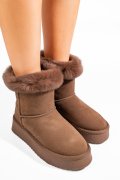 SOPRANI COUTURE, CIZME MARO INCHIS PIELE NATURALA INTOARSA SCW421P14