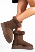 SOPRANI COUTURE, CIZME MARO INCHIS PIELE NATURALA INTOARSA SCW421P14