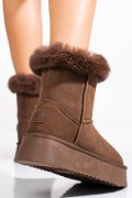 SOPRANI COUTURE, CIZME MARO INCHIS PIELE NATURALA INTOARSA SCW421P14