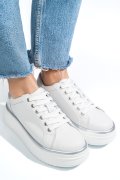 PANTOFI SPORT WHITE PIELE NATURALA TSP5912