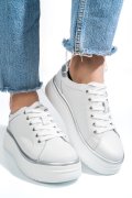 PANTOFI SPORT WHITE PIELE NATURALA TSP5912
