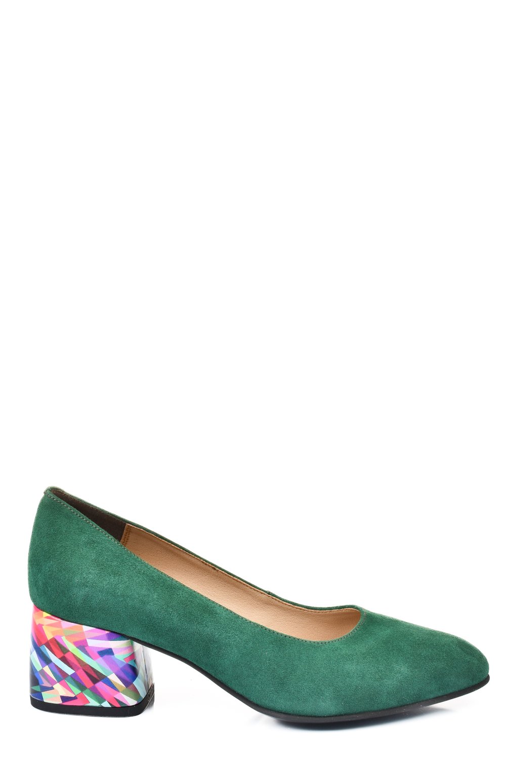 PANTOFI VERDE COLOR PIELE NATURALA INTOARSA 5S77002