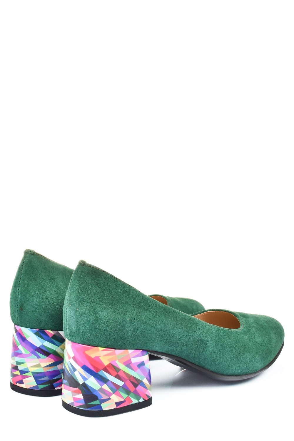 PANTOFI VERDE COLOR PIELE NATURALA INTOARSA 5S77002