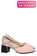 PANTOFI NUDE PIELE NATURALA INTOARSA 5S77460