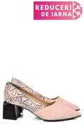 PANTOFI NUDE PIELE NATURALA INTOARSA 5S77460