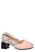 PANTOFI NUDE PIELE NATURALA INTOARSA 5S77460