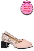 PANTOFI NUDE PIELE NATURALA INTOARSA 5S77460