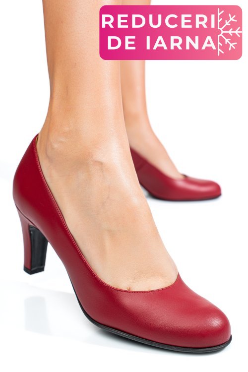 Pantofi rosii piele naturala 3s77152