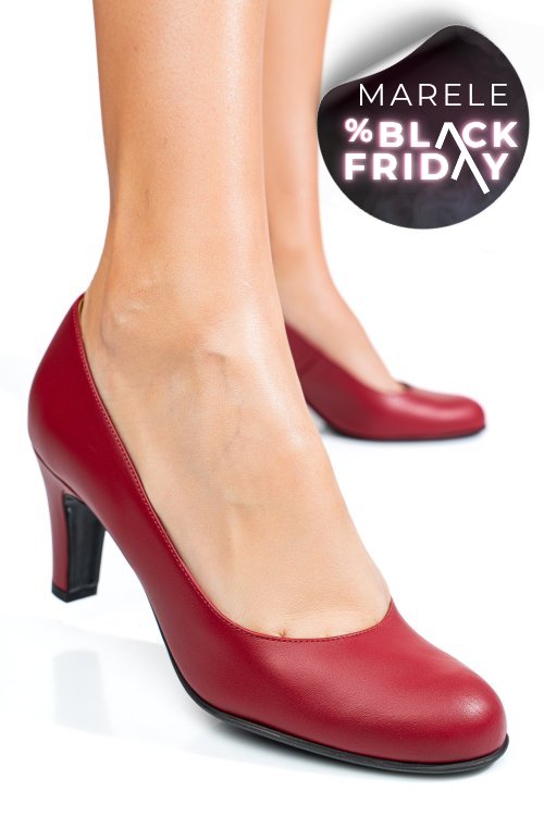 Pantofi rosii piele naturala 3s77152