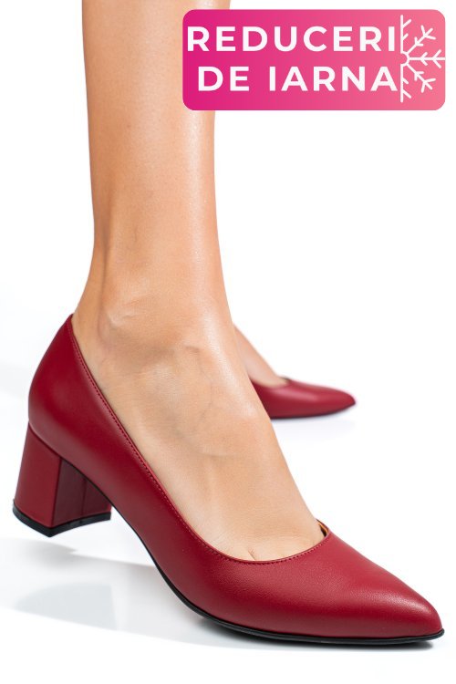 Pantofi rosii piele naturala 3s77583
