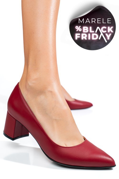 Pantofi rosii piele naturala 3s77583