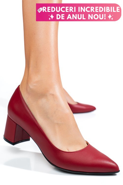 Pantofi rosii piele naturala 3s77583