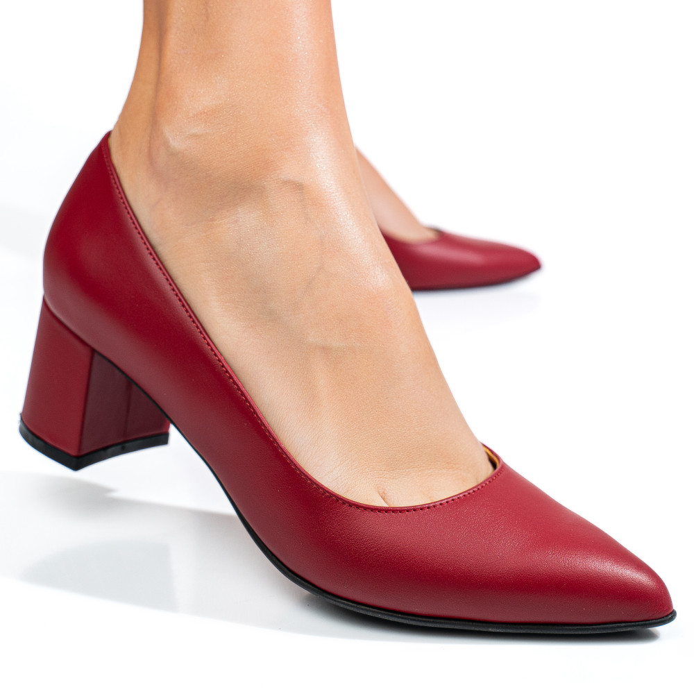 PANTOFI ROSII PIELE NATURALA 3S77583