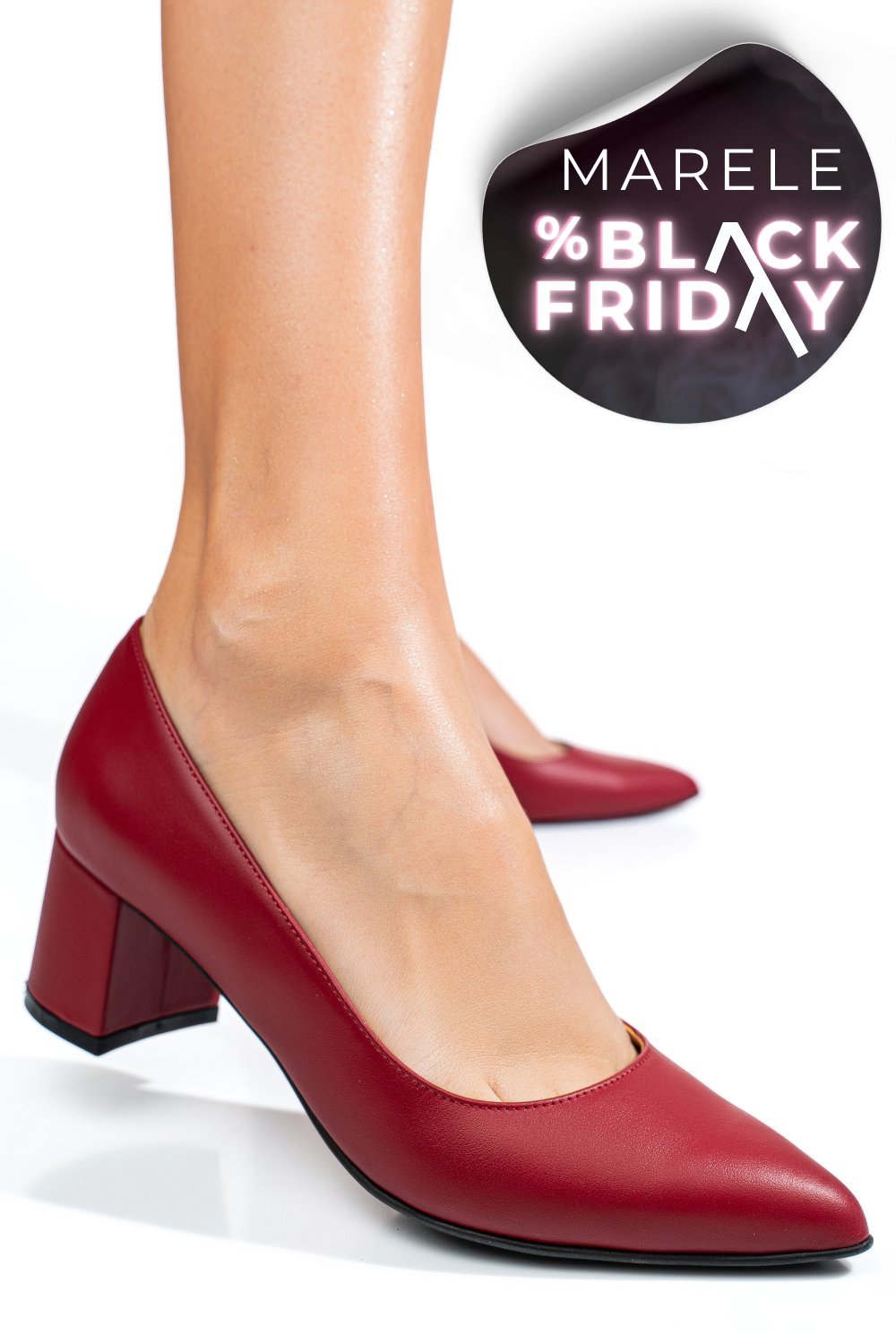 PANTOFI ROSII PIELE NATURALA 3S77583