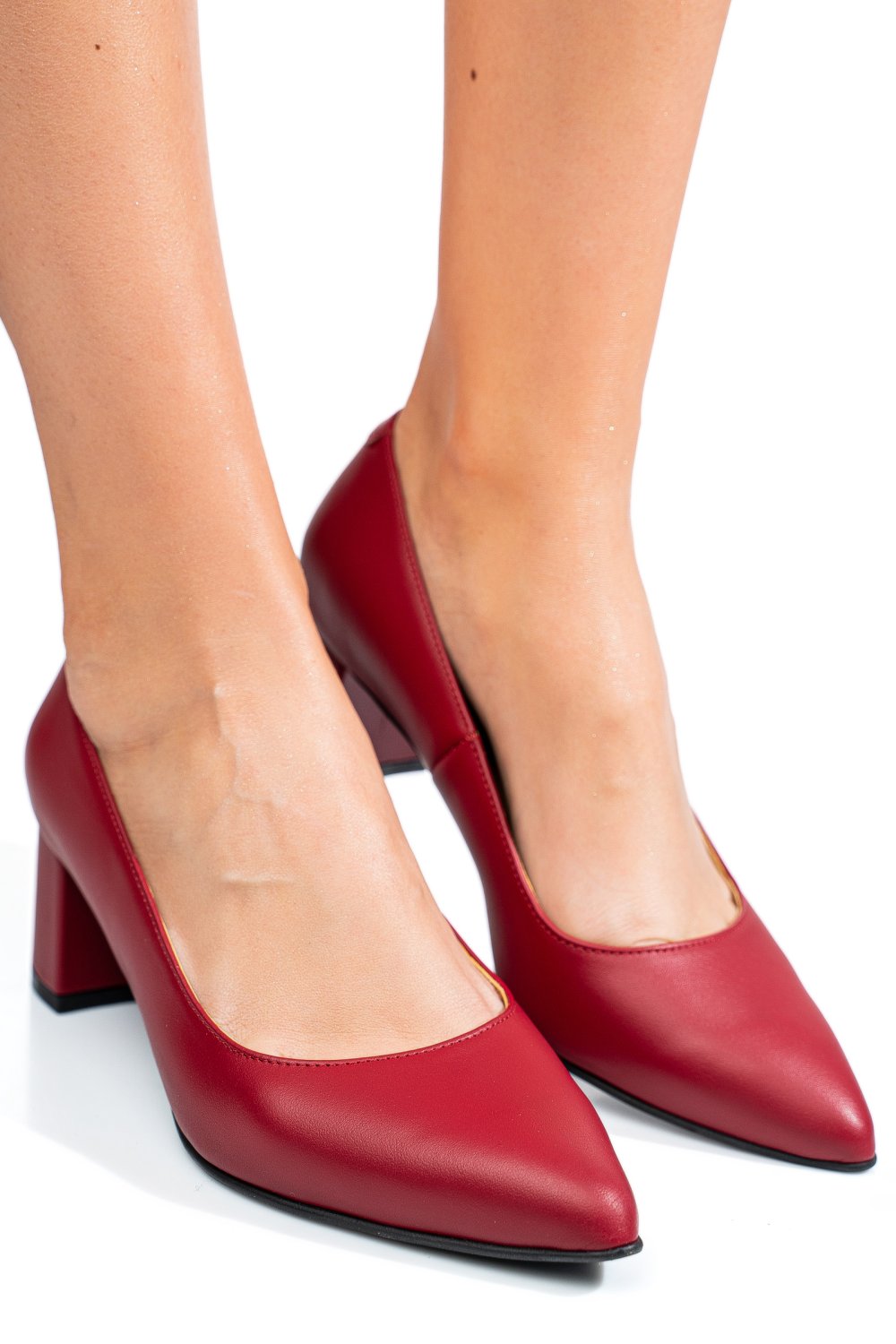 PANTOFI ROSII PIELE NATURALA 3S77583