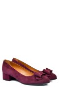 PANTOFI DAMA GUBAN PIELE NATURALA INTOARSA BORDO 3S77484