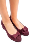 PANTOFI DAMA GUBAN PIELE NATURALA INTOARSA BORDO 3S77484